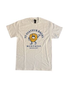 St. Viateur Bagel Montréal Logo T-Shirt - White